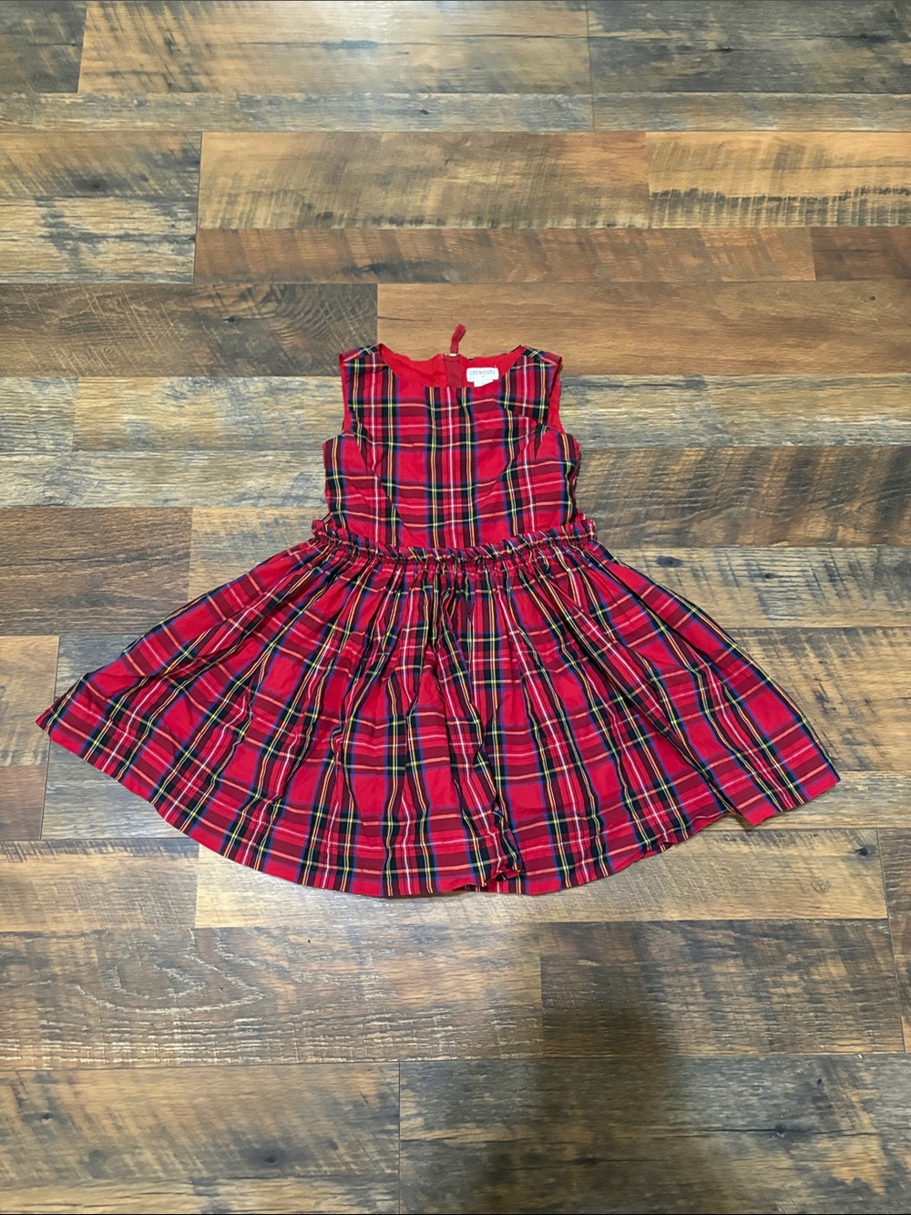 Crewcuts Red Tartan Plaid Girls' Dress - Classic Holiday Style